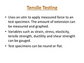 tensile testing